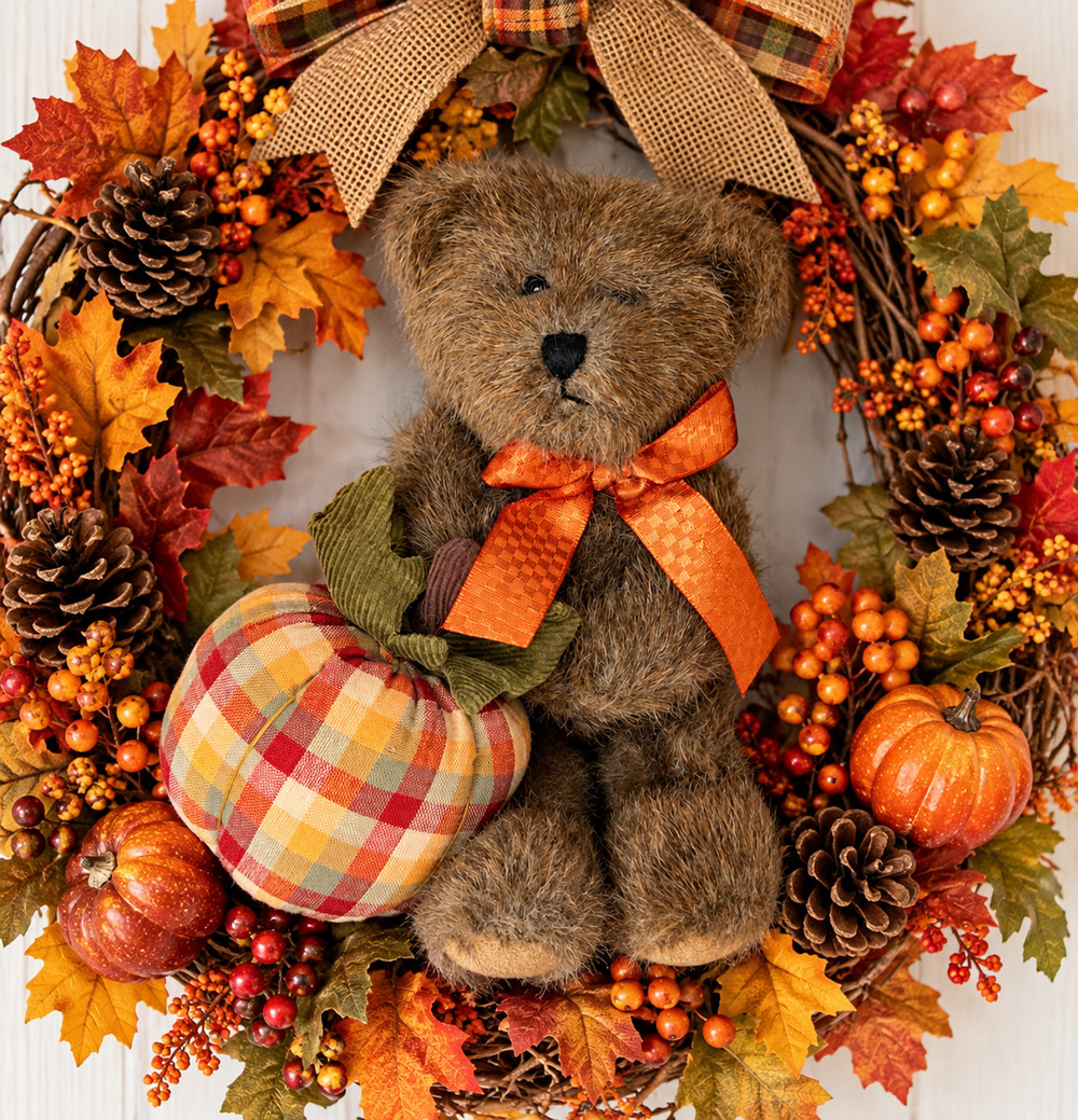 Boyds Bears Holden T. Punkinbeary 8" Plush Pumpkin Fall Autumn Bear with Tags